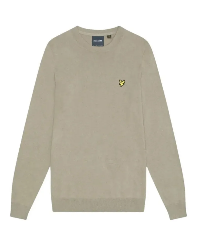 Lyle & Scott Rundhalspullover in Sage Uniform in Braun Braun