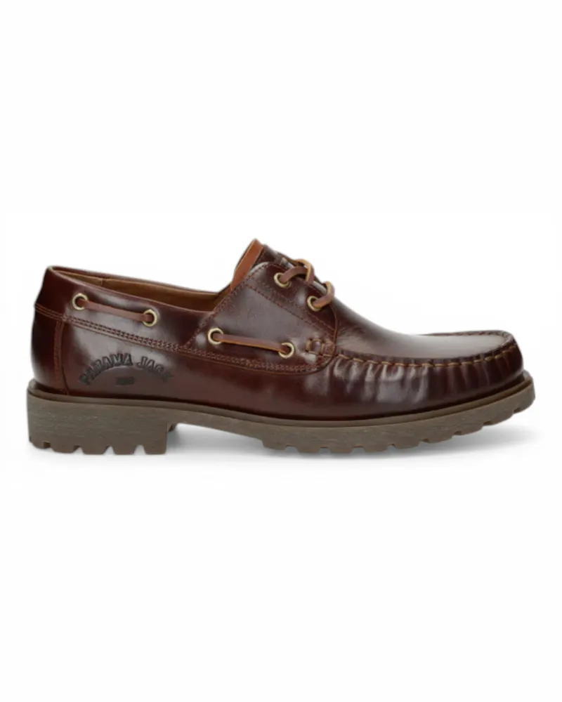 Panama Jack Herren wasserdichte Bark Brown Leather Schnürstiefel – Boot C8 Dunkelbraun