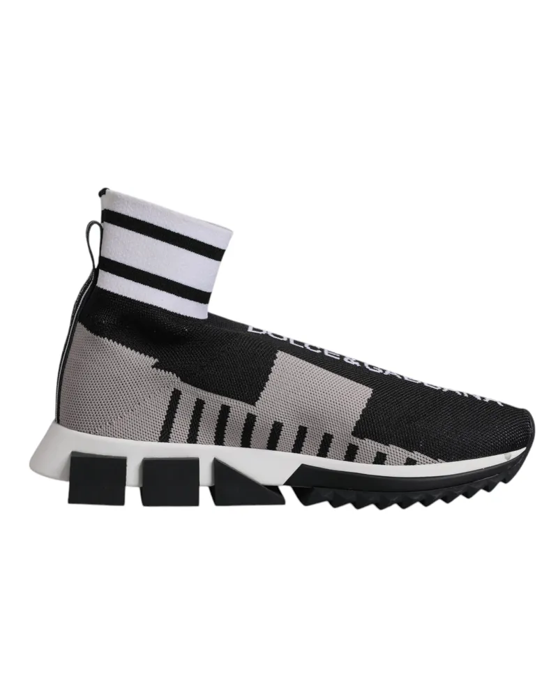 Dolce & Gabbana Portofino Slip-On Sneaker mit Chunky-Sohle Schwarz