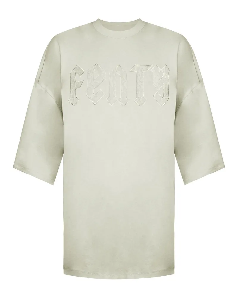 Puma x Rihanna Fenty Übergrößen Damen Vanille T-Shirt Creme