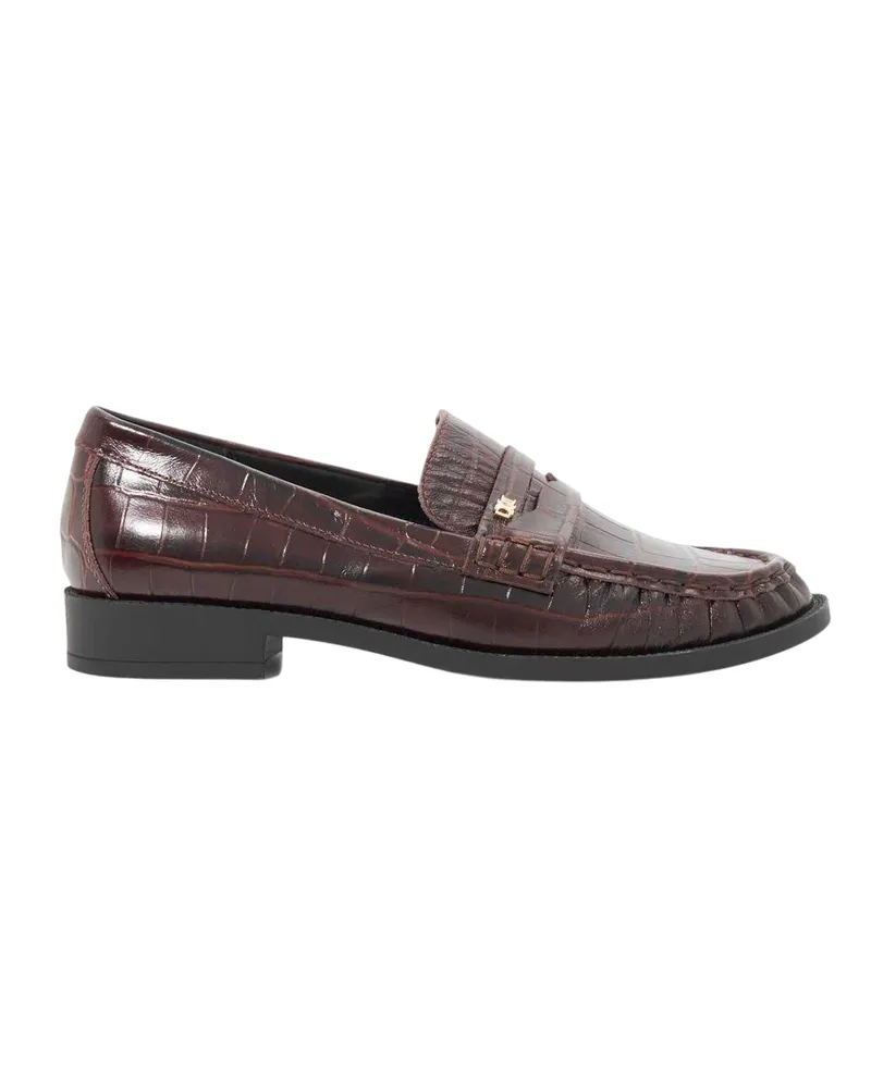 Dune Galex" Penny-Schlupfschuhe für Damen, Leder (Braun Braun