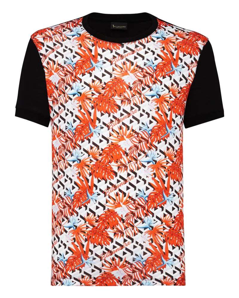 Billionaire T-Shirt Palms Weiß