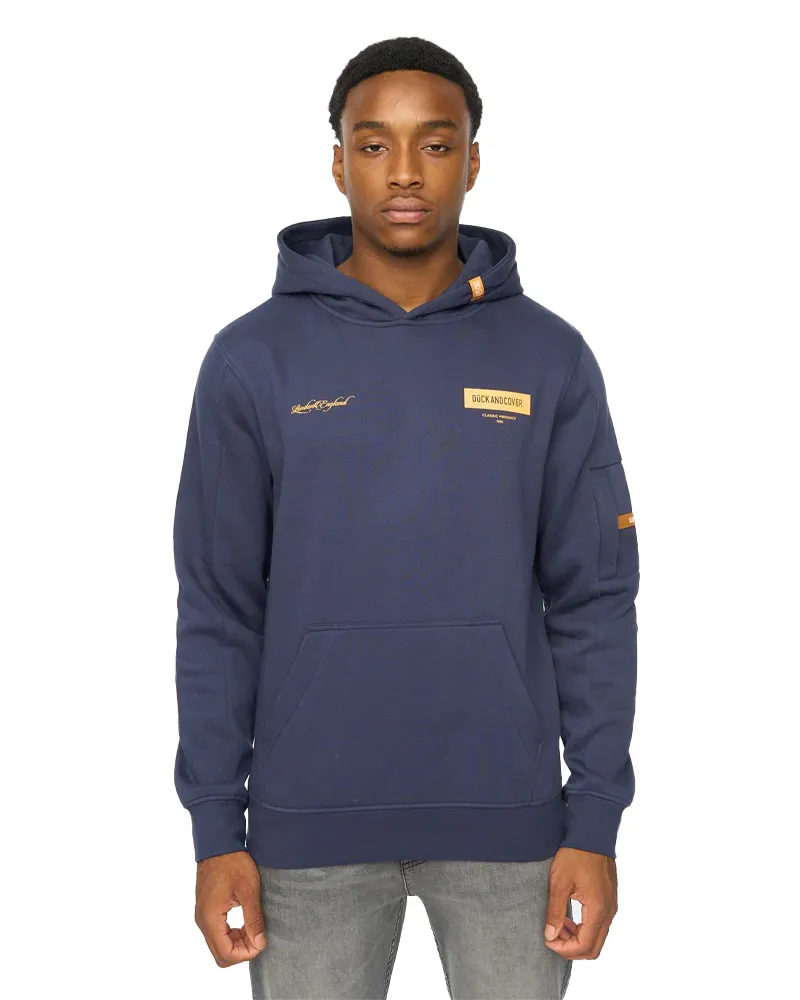 Duck and Cover Marsak V2" Kapuzenpullover für Herren (Indigoblau Lila