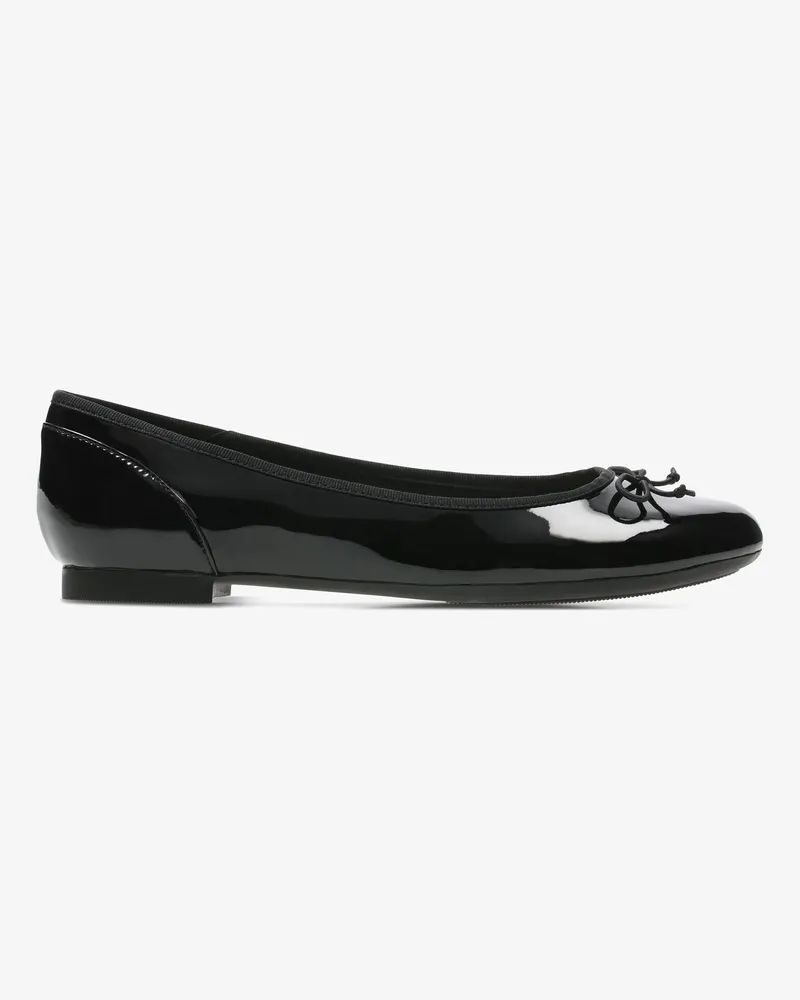 Clarks Couture Bloom Schwarze Patenschuhe Schwarz