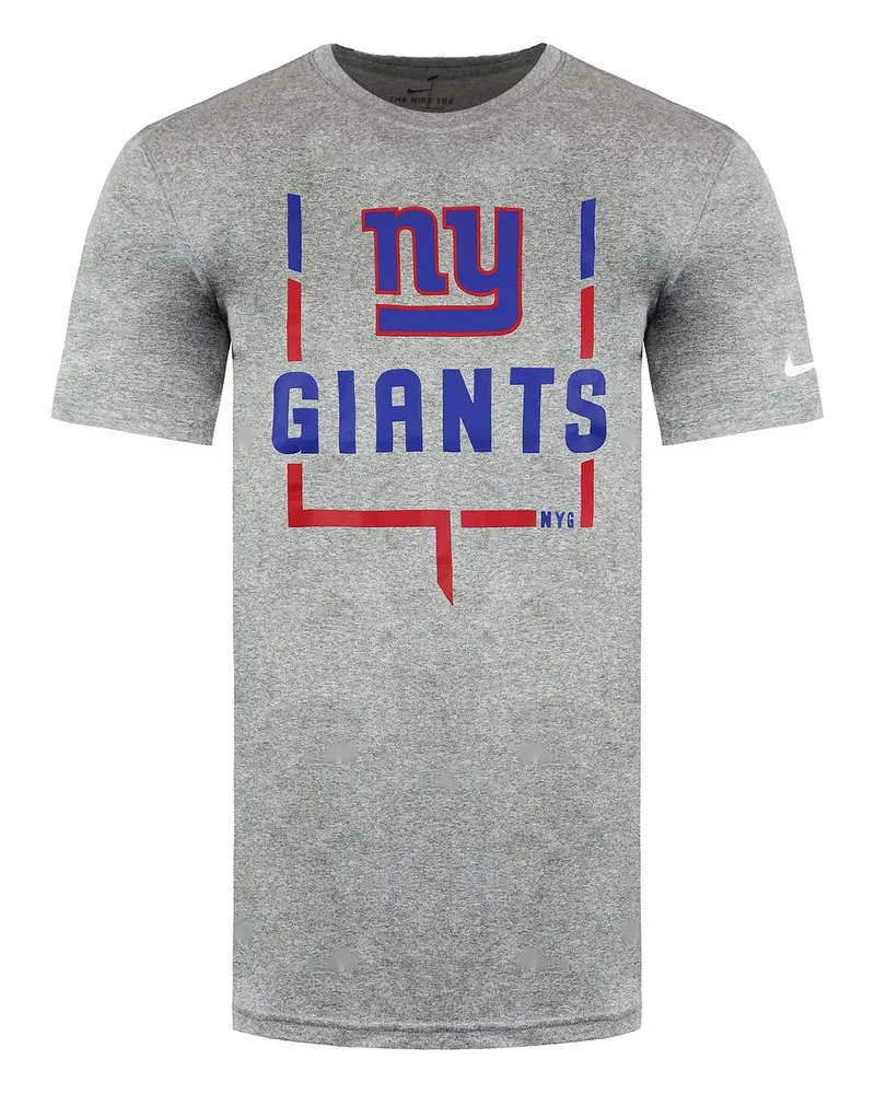 Nike NFL New York Giants Legend Goal Post Herren-T-Shirt, Grau Grau