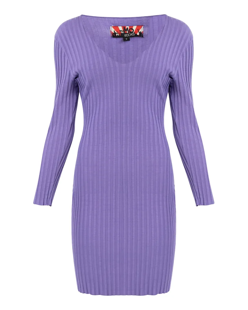 My Mo Kleid aus Rippstrick Damen lila Lila