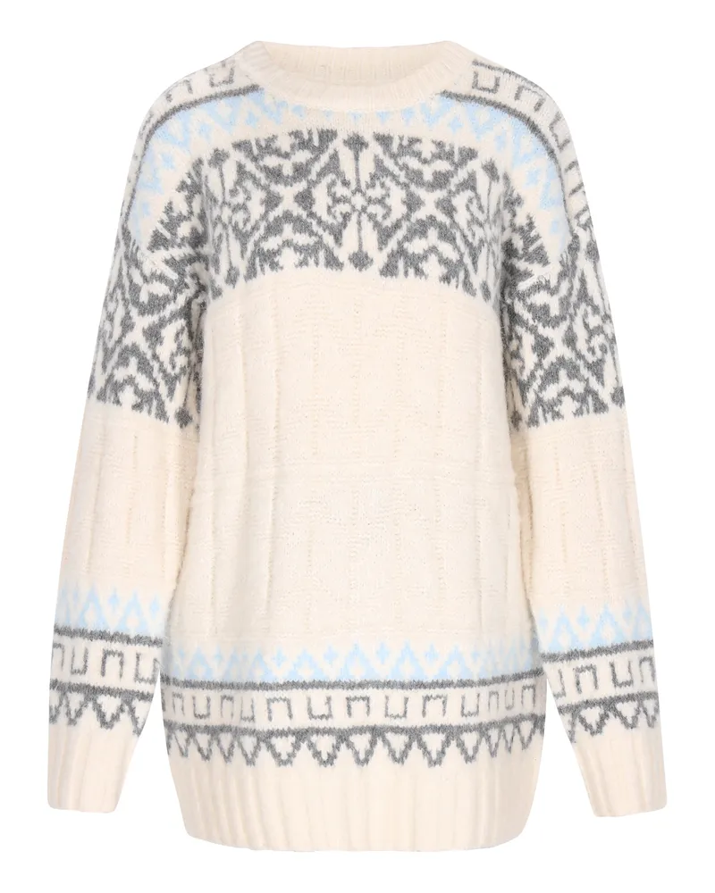 Usha Pullover Frauen creme mehrfarbig Creme