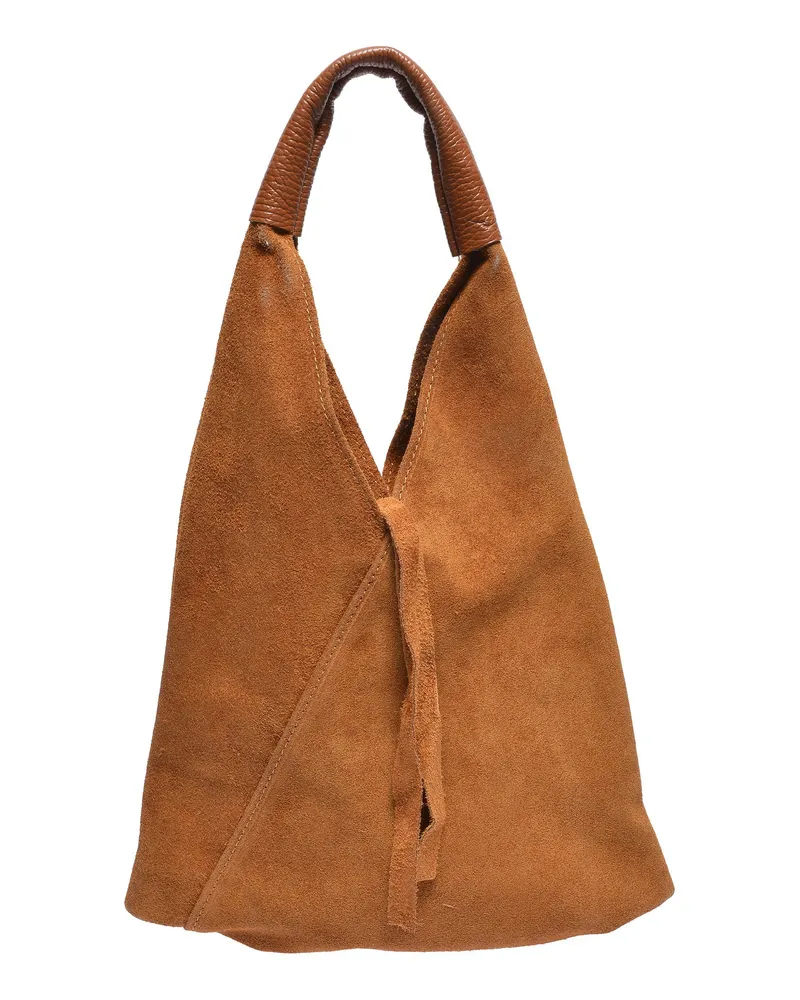 Anna Luchini Braun Rindsledertasche Braun
