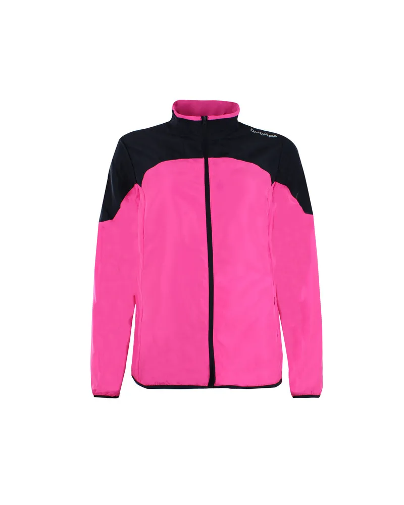 Diadora X-Run Womens Pink Running Jacke Rosa