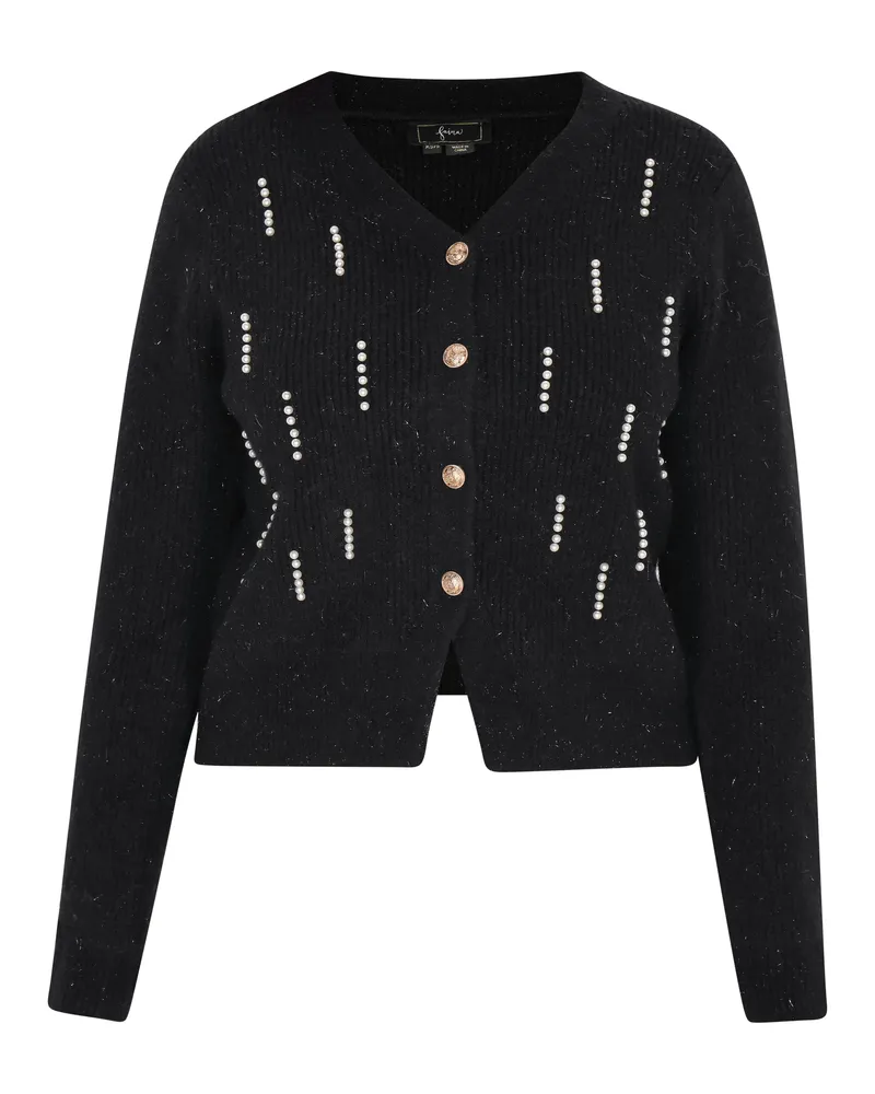 FAINA Strickjacke für Damen - Schwarz Schwarz