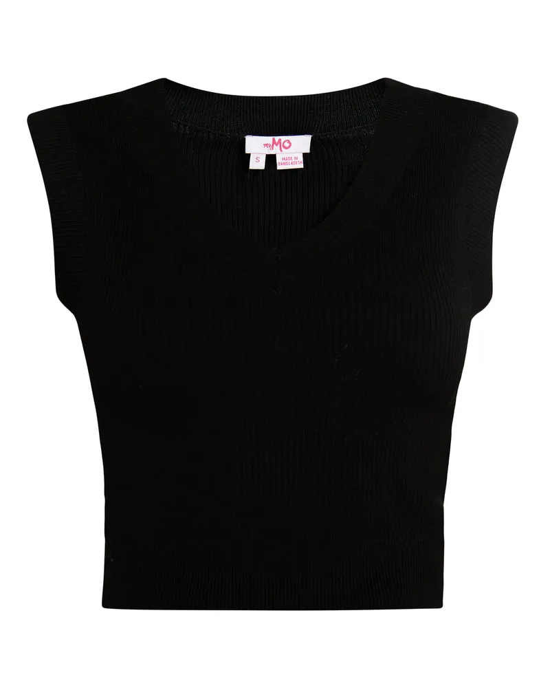 My Mo strickpullunder Damen schwarz Schwarz