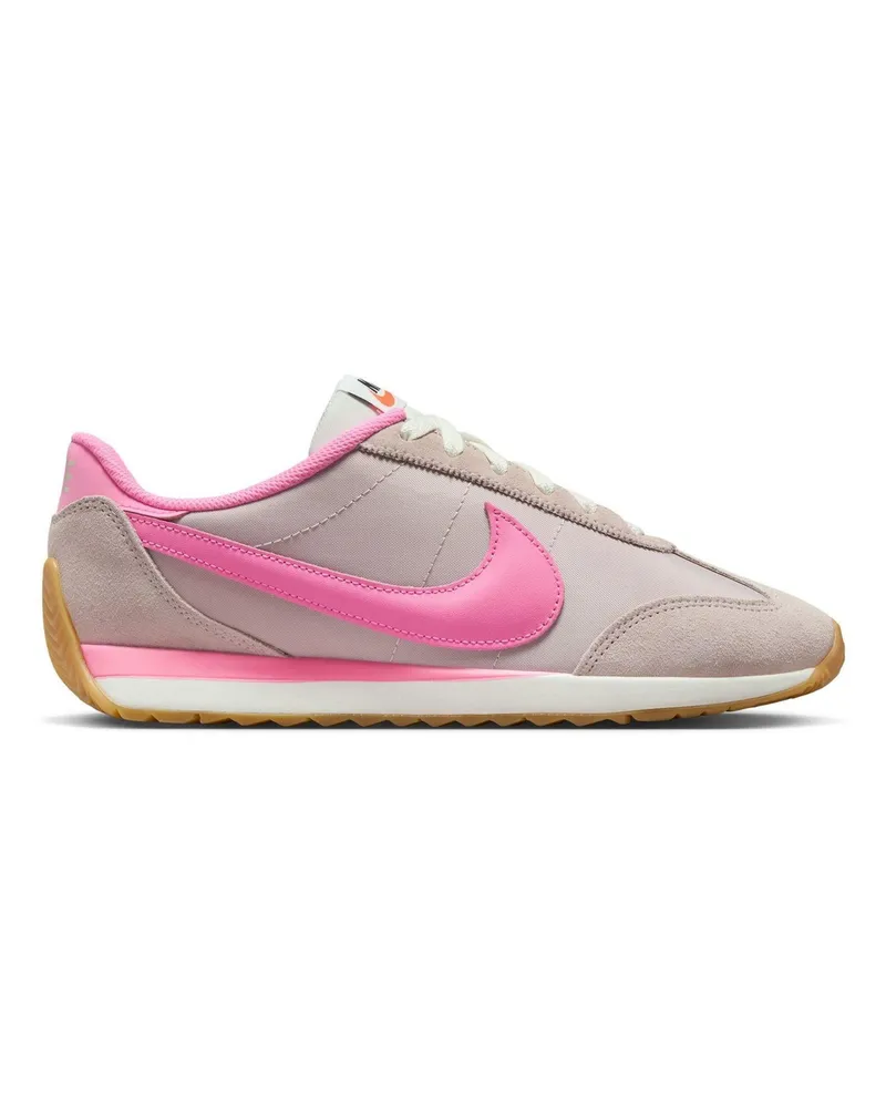 Nike Waffle Debut" Sneaker für Damen, Wildleder, Keilabsatz (Rot/Pink Rot