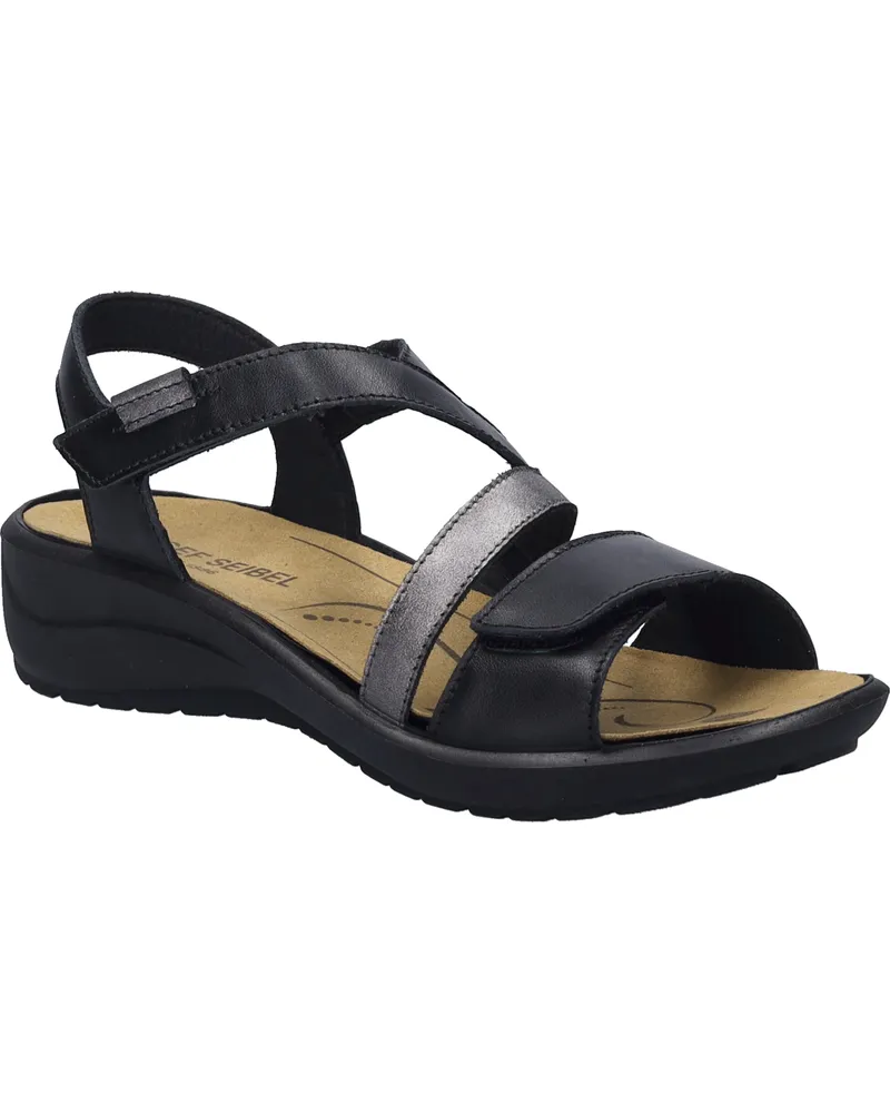 Josef Seibel Damen Sandale Annecy 12 in schwarz-kombi Schwarz