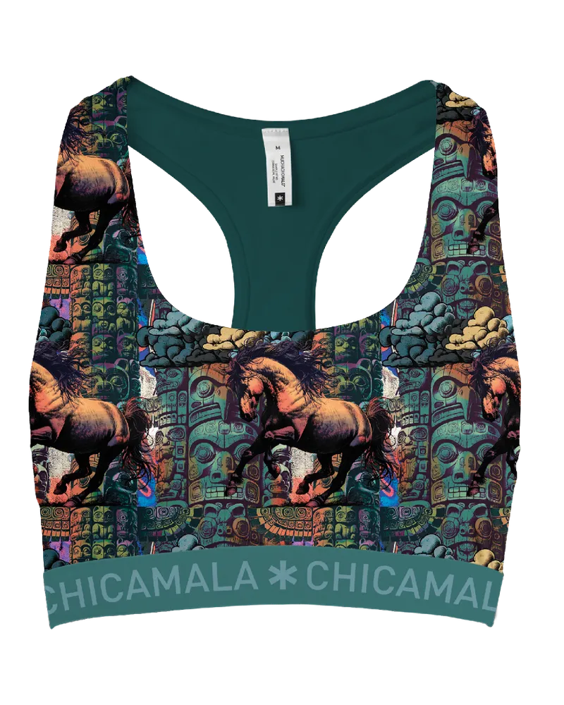 Muchachomalo Chicamala Racerback - Dames Sportbh Mehrfarbig