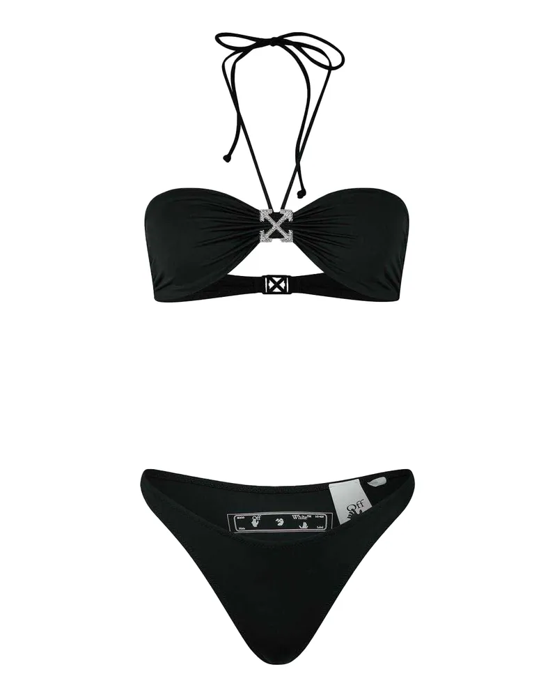OFF-WHITE Off White - Bikini Oberteil-Set für Damen (Schwarz Schwarz
