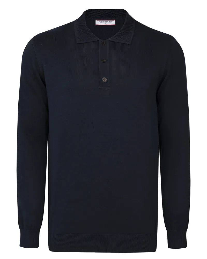 Felix Hardy Pullover Pullover Mit Polokragen Marineblau