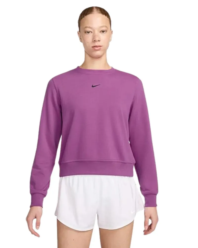 Nike Sweatshirt Mit Kleinem Swoosh-logo In Fuchsia Rosa