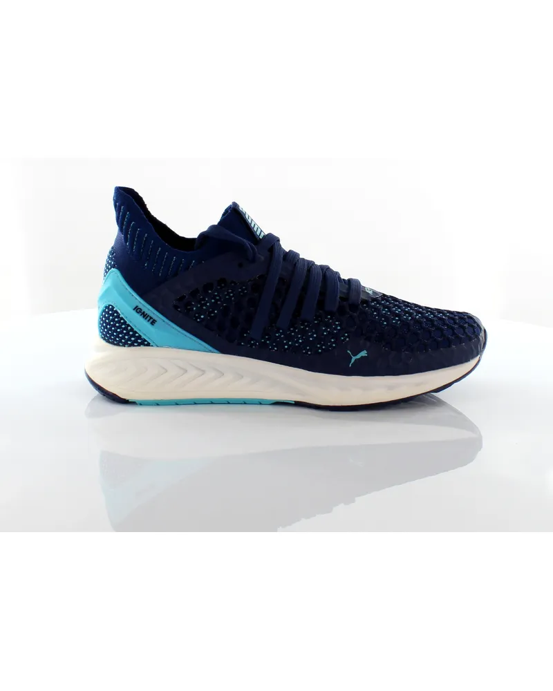 Puma Ignite NetFit Womens Navy Trainer Blau