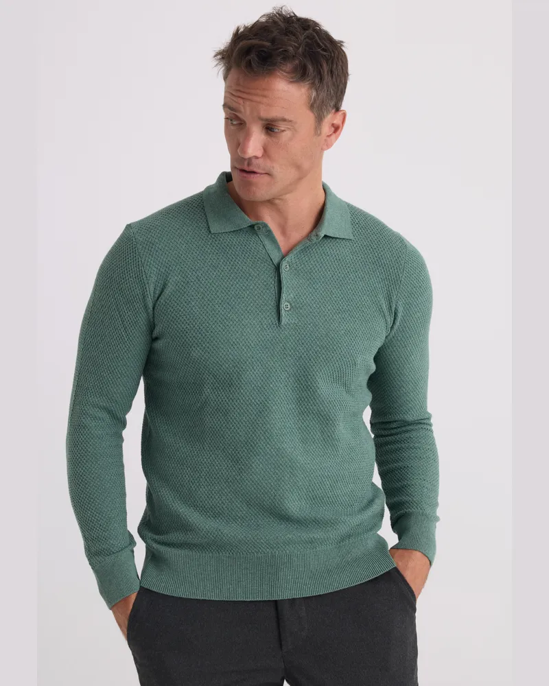 Felix Hardy Pullover Pullover Mit Polokragen Grün