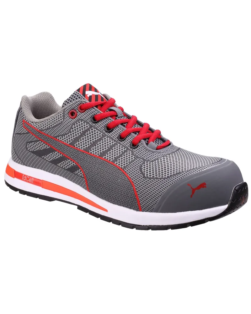 Puma Xelerate Strick Niedrig Sicherheitstrainer Grau