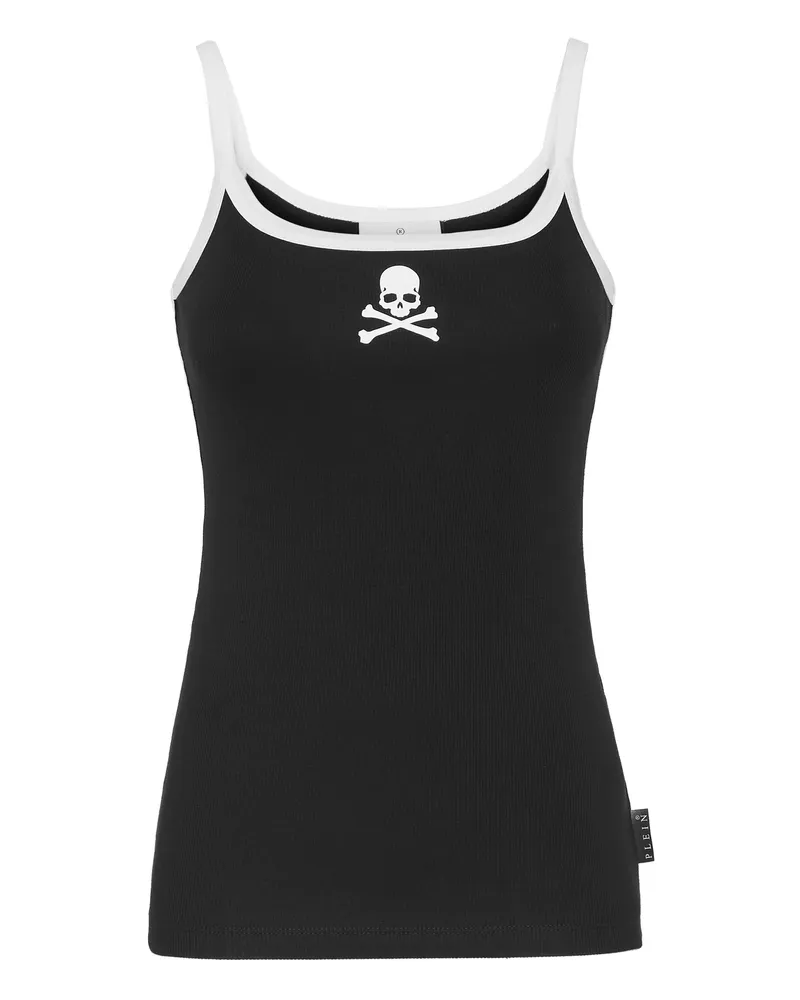 Philipp Plein Tanktop Skull&Bones Schwarz