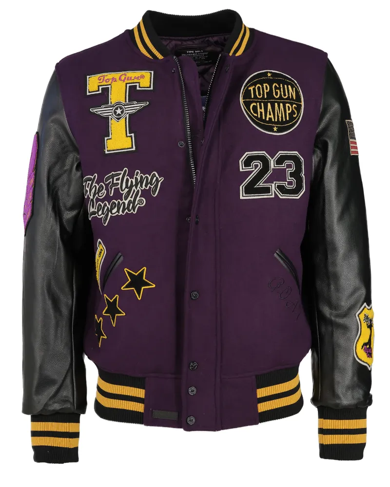 Top Gun Collegejacke TG20213031 Schwarz