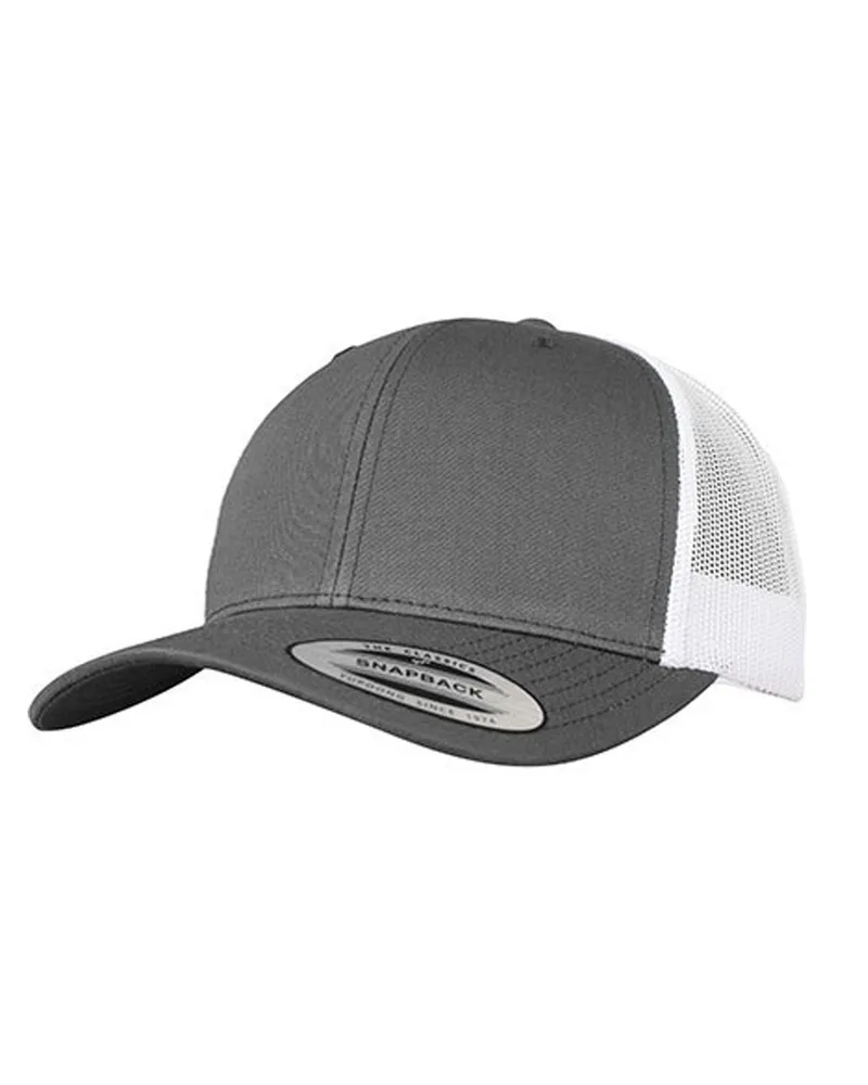 Flexfit Trucker Cap Zweifarbig (Dunkelgrau/Weiß Dunkelgrau