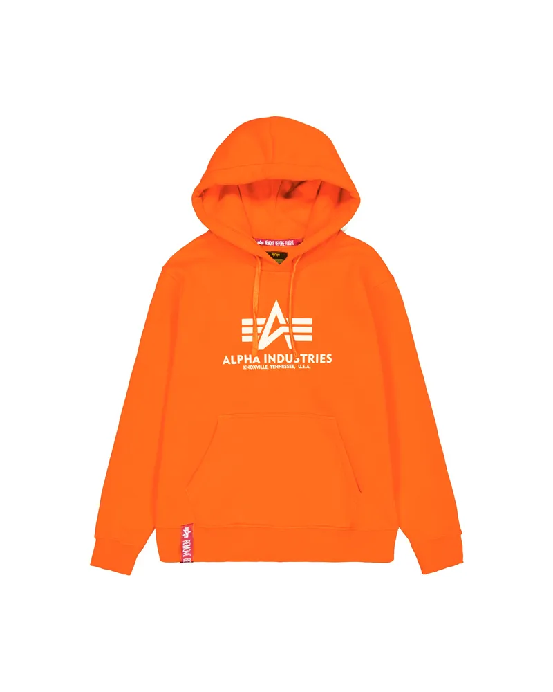 Alpha Industries Basic Big Logo Hoodie Orange
