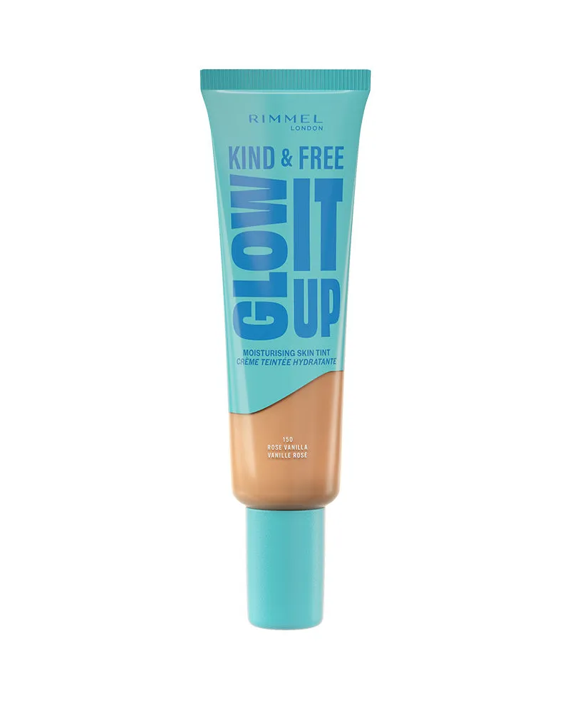 Rimmel London Kind &amp Free Glow It Up Flüssige Foundation #150-rose Vanilla 30 ml 