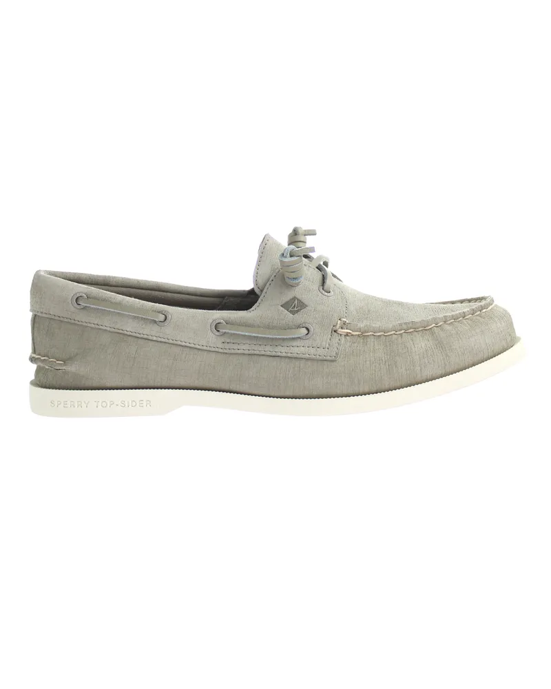 Sperry Top Sider A/O 2-Eye Plushwave Womens Grey Boat Schuhe Grau