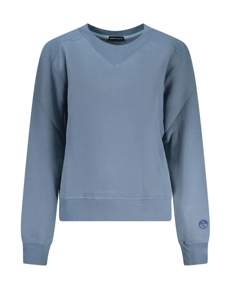 North Sails Blauer Baumwollpullover für Damen Blau