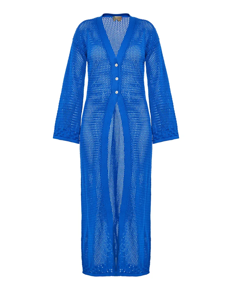 My Mo Strickjacke Frauen kobaltblau Blau