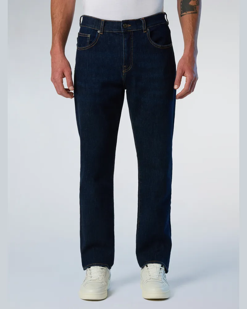 North Sails Jeans Gestreifter recycelter Denim Indigoblau
