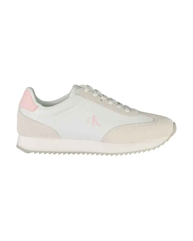Calvin Klein Bianco Sneaker aus Leder für Damen - Weiß Weiß