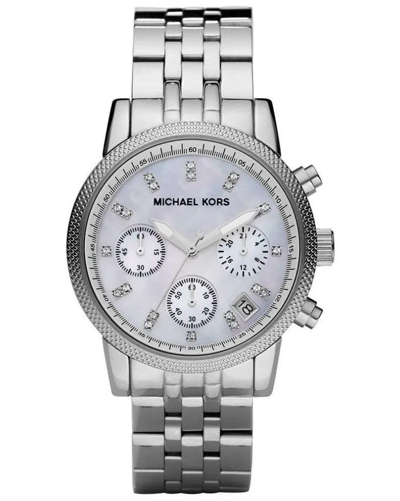 Michael Kors MK5020 Chronograph Damen Uhr Silber