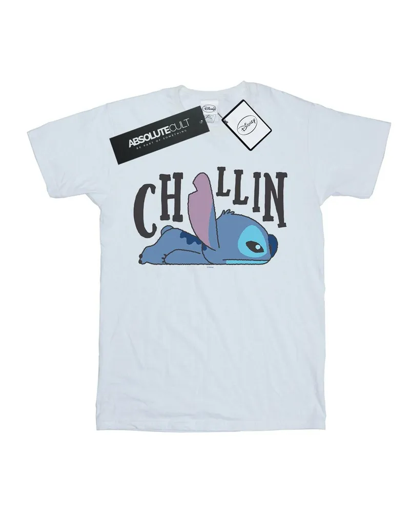 Disney Chillin" T-Shirt für Damen (Weiß Weiß