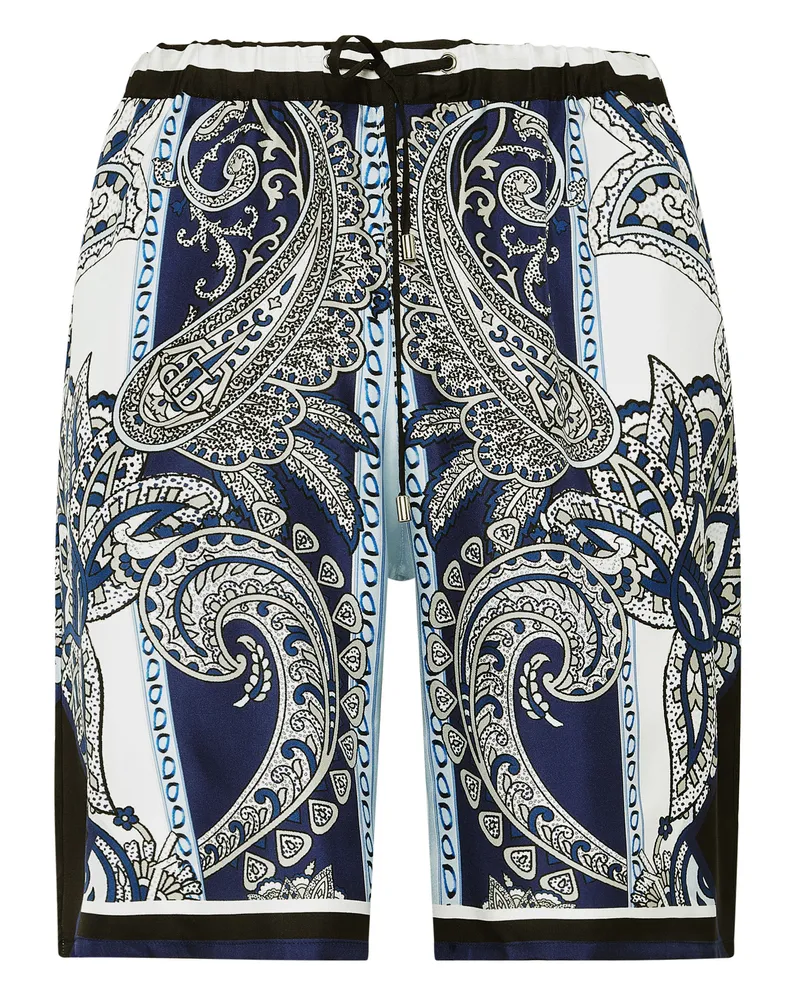 Philipp Plein Shorts Paisley Hellblau