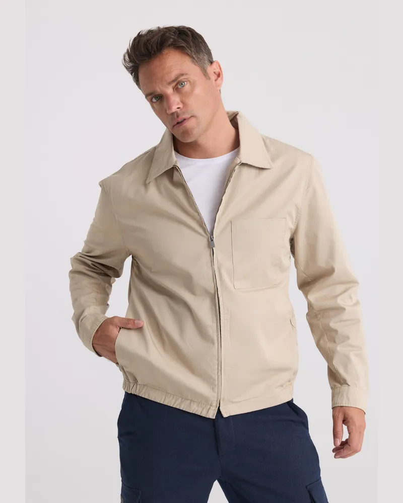 Felix Hardy Jacke Übergangs-Overshirt Beige