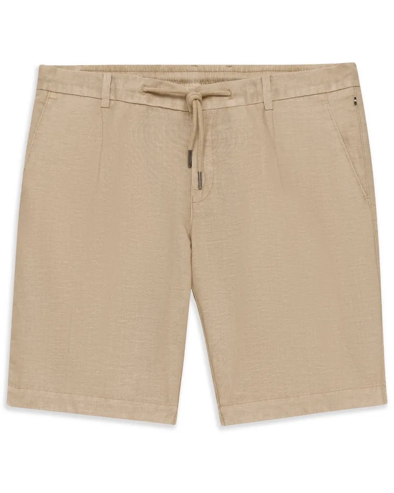 Bugatti Herren Bermuda Leinen-Baumwoll-Mix Beige