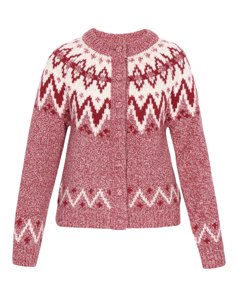 DreiMaster Strickjacke Frauen Burgunder mehrfarbig Bordeaux