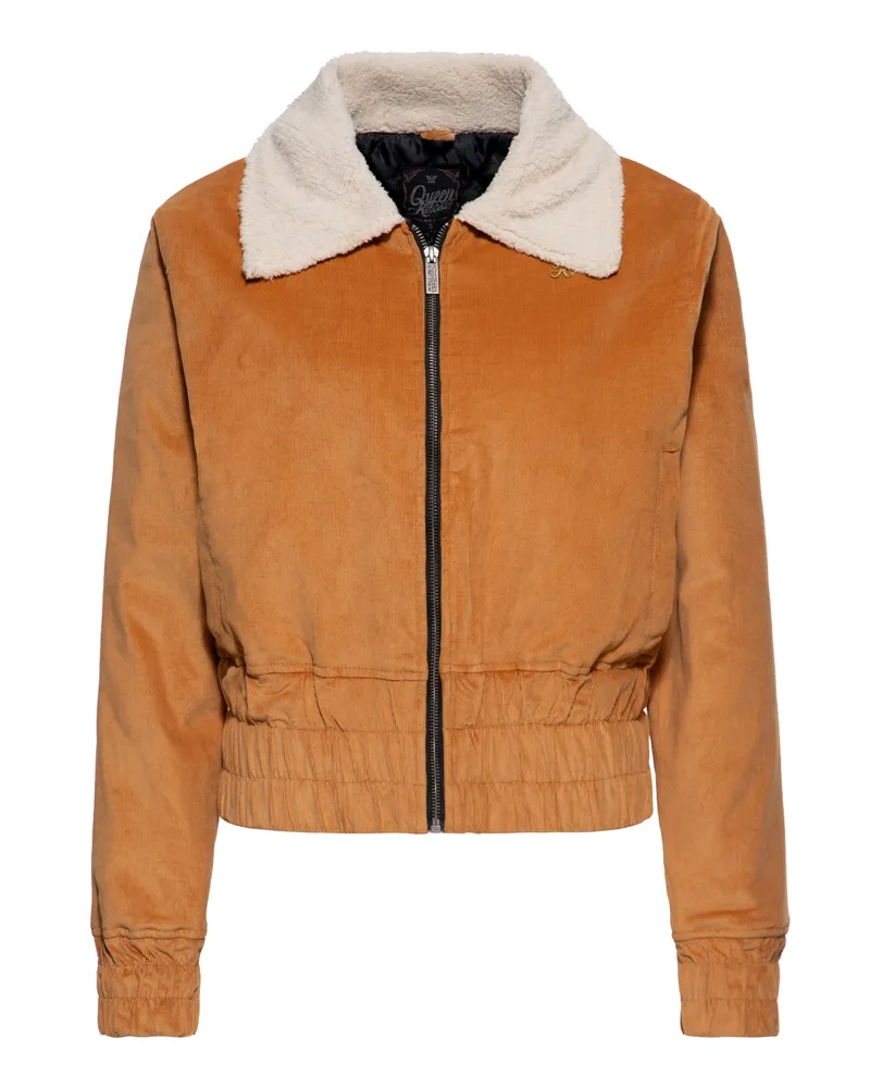 Queen Kerosin Damen Winterjacke Gelb