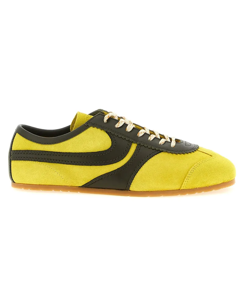 Dries van Noten Mehrfarbige Kalbsleder-Sneaker Mehrfarbig