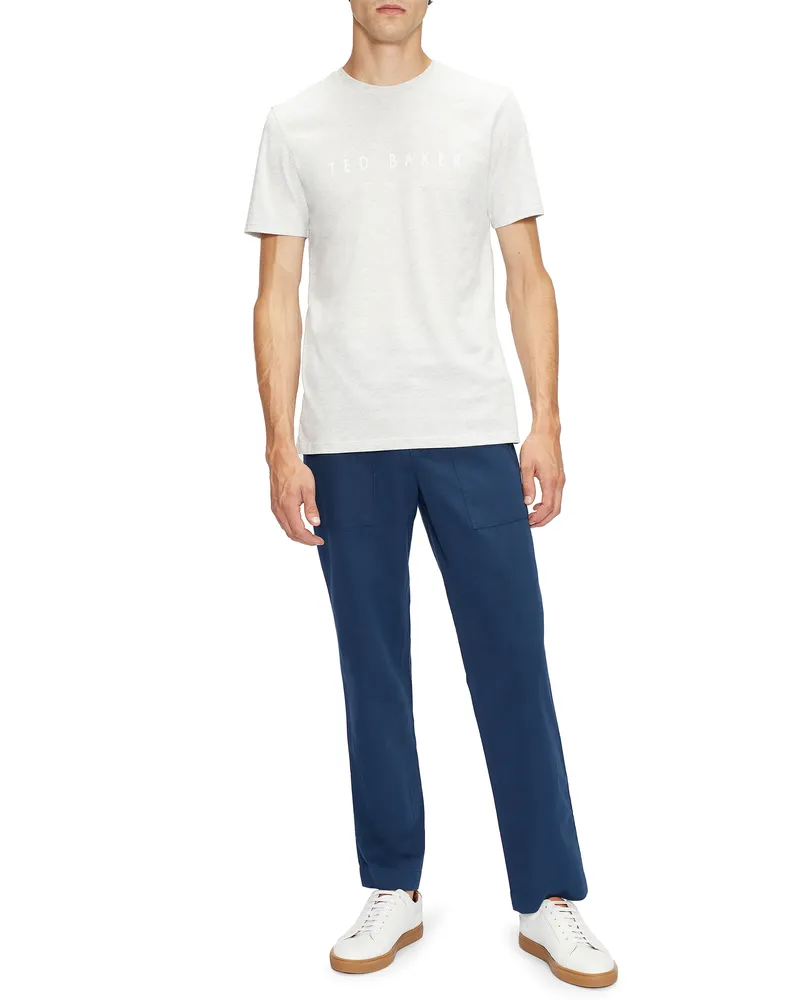 Ted Baker Broni Kurzarm T-Shirt mit Logo, Grau Grau