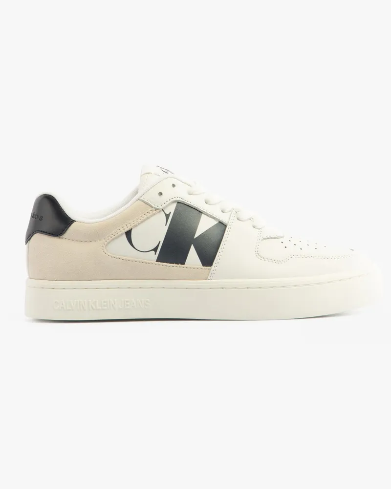 Calvin Klein CLASSIC CUPSOLE Damen Sneakers Helles Weiß/Schwarz Weiß