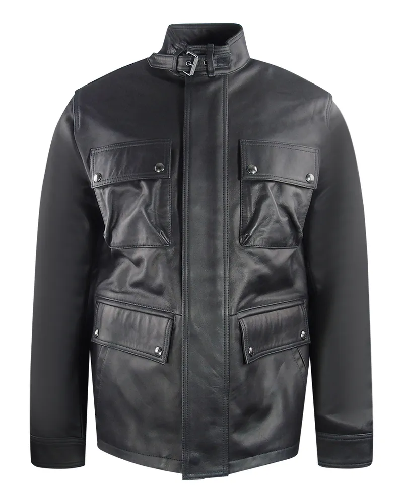Belstaff Schwarze Grant-Lederjacke von Schwarz