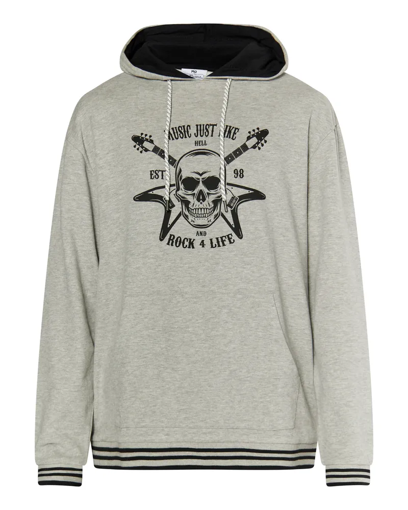 My Mo Hoodie Herren Grau Melange Grau