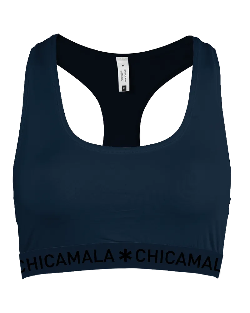 Muchachomalo Chicamala Racerback - Dames Sportbh Blau