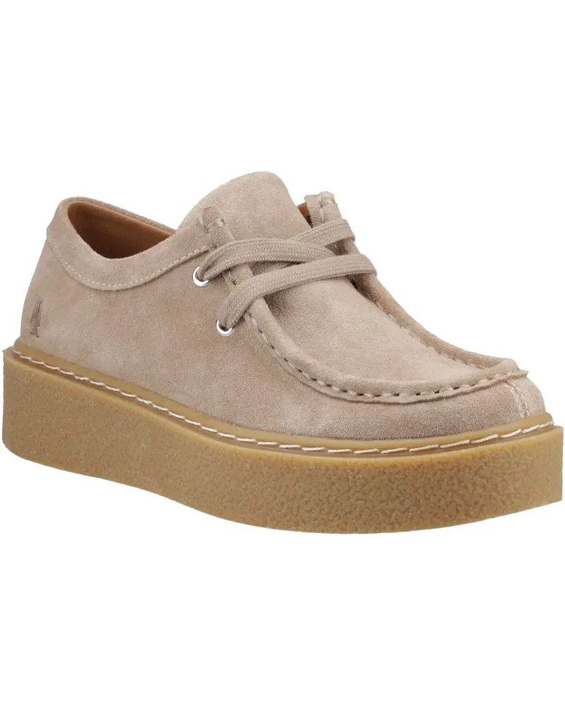 Hush Puppies Bridie Wildleder Damenschuhe Mokassins in Taupe Taupe