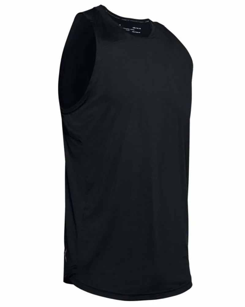 Under Armour Stephen Curry Crew Neck ärmellose schwarze Herren Weste 1342979 001 Schwarz