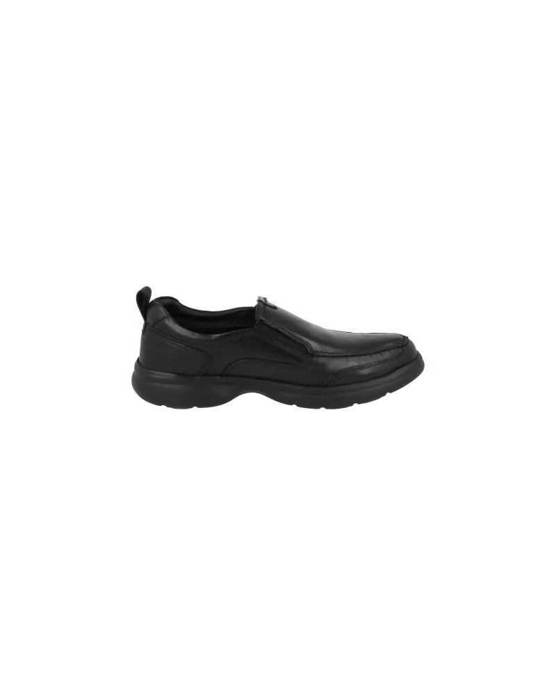 Hush Puppies Harold" Flache Schuhe für Herren, Leder, Zum Anschlüpfen (Schwarz Schwarz